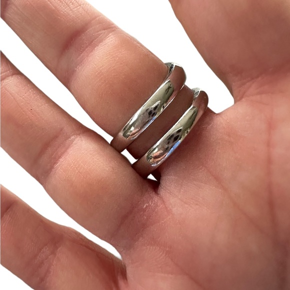 Silver Twisted Wrap Ring - Picture 4 of 6